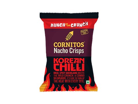 Cornitos Korean Chilli Nacho Crisps, 74 g