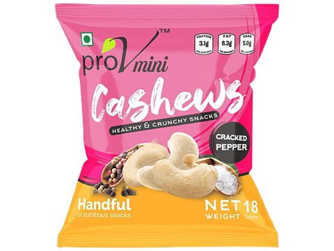 ProV Mini Cashews - Cracked Pepper, 18 g