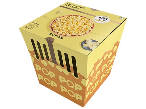 4700BC Butter Microwave PopBox, 80 g