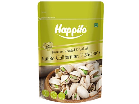 Happilo Roasted & Salted Jumbo Californian Pistachios, 200 g