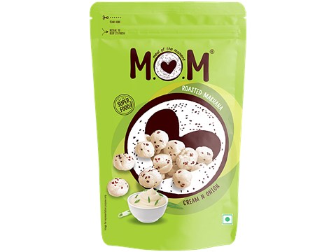 MOM Cream N Onion Roasted Makhana, 52 g
