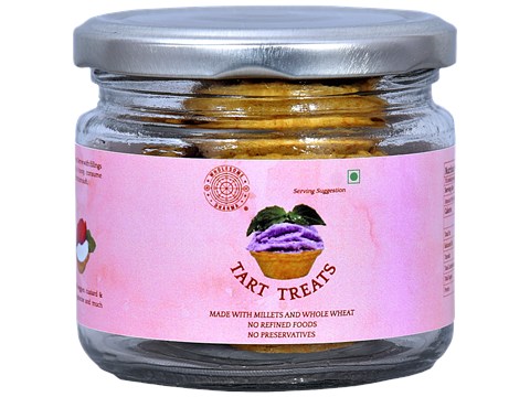 Wholesome Dharma Tart Treats - Made With Millets & Whole Wheat, No Preservatives, 10 pcs