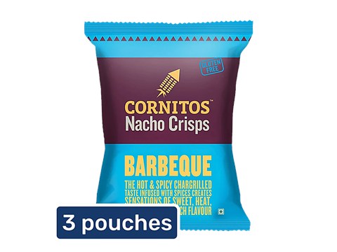 Cornitos Barbeque Nacho Chips, 3x55 g
