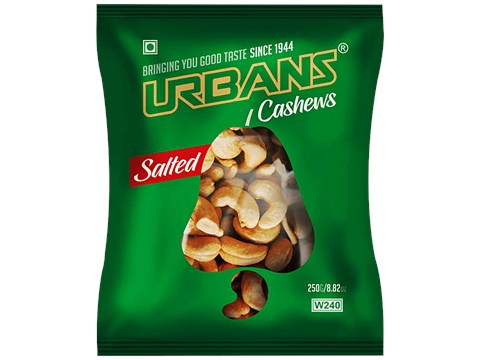 URBANS STANISLAUS Cashews - Tasty, Healthy, Premium Quality, Gluten Free, Roasted & Salted, 250 g