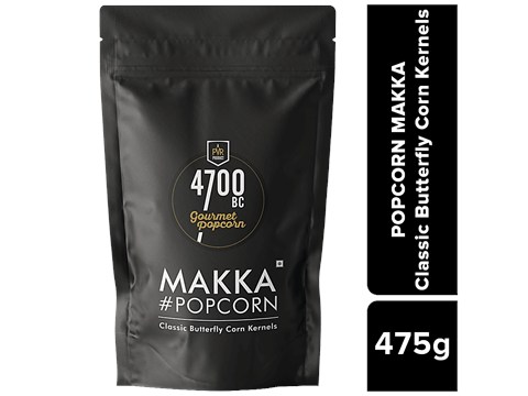 4700BC Makka Popcorn - Classic Butterfly Corn Kernels, 475 g