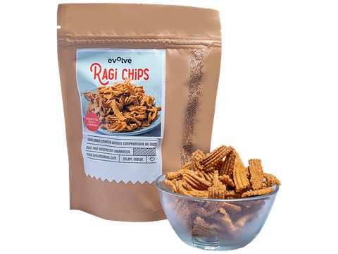 Evolve Ragi Chips, 50 g
