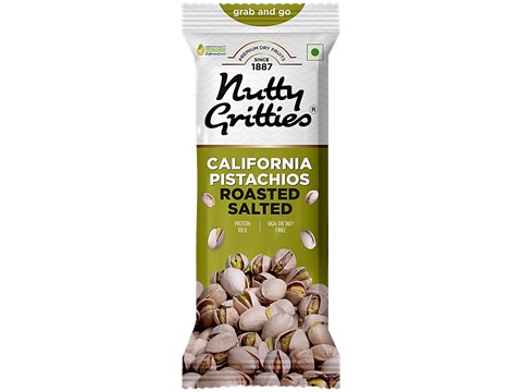 Nutty Gritties California Roasted Salted Pistachios, 35 g