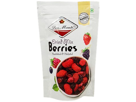 Don Monte Dried Mix Berries - Antioxidant Rich Healthy Breakfast Snack, For Baking, 100 g