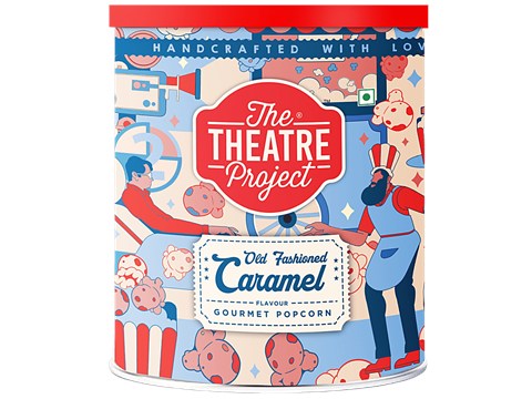 The Theatre Project Old Fashioned Caramel Flavour Gourmet Popcorn, 95 g