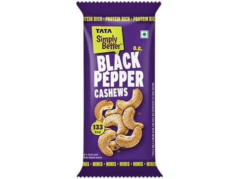 Tata Simply Better O.G. Black Pepper Cashews, 23 g