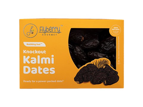 Flyberry Gourmet Knockout Kalmi Dates - Rich In Calcium, Provides Energy, 400 g