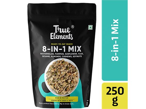 True Elements 8-In-1 Mix - Crunchy, Rich In Protein & Fibre, 250 g