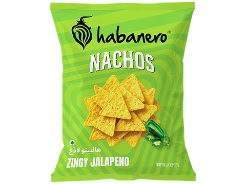 Habanero Zingy Jalapeno Nachos Tortilla Chips, 70 g