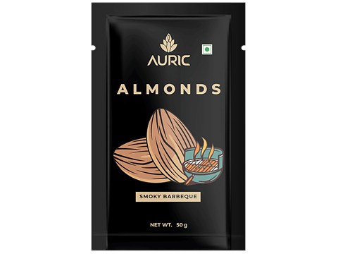 Auric Smoky Barbeque Almonds, 50 g