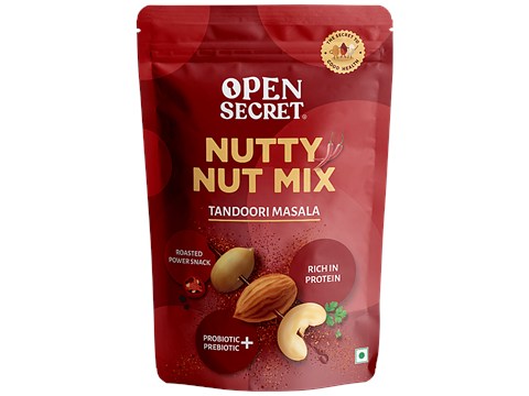 Open Secret Nutty Nut Dry Fruit Mix - Tandoori Masala, Rich In Protein, 135 g