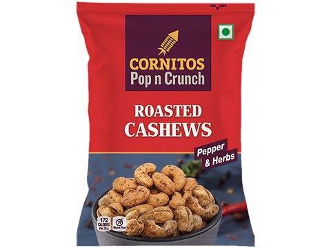 Cornitos Pepper & Herbs Roasted Cashews, 25 g