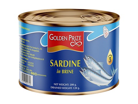 Golden Prize Canned Sardine In Brine, 200 g