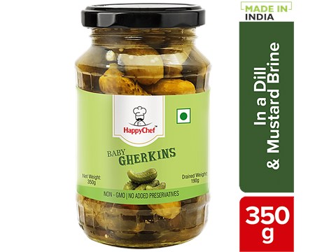 HappyChef Baby Gherkins, 350 g