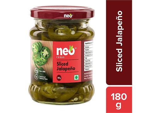 Neo Sliced Jalapeno, 180 g