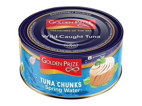 Golden Prize Canned Tuna Chunks in Spring Water, 185 g