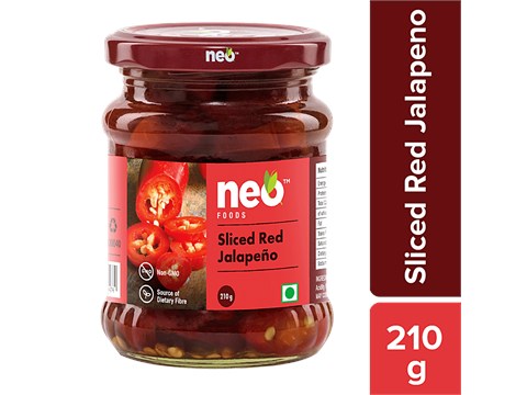 Neo Sliced Red Jalapeno, 210 g