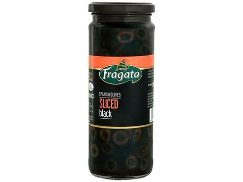 Fragata Spanish Olives Sliced Black - Ideal For Pizzas & Salads, 430 g