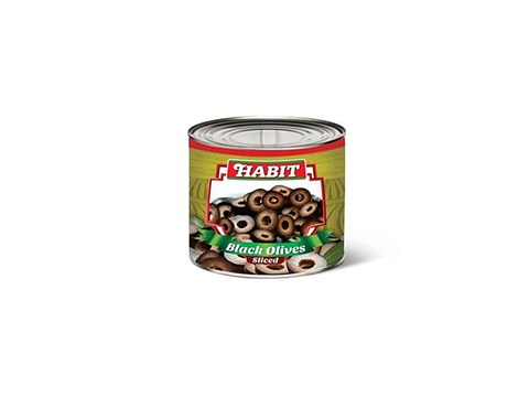 Habit Black Olives - Sliced, 3 kg