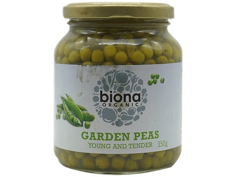 BIONA Organic Garden Peas, 350 g