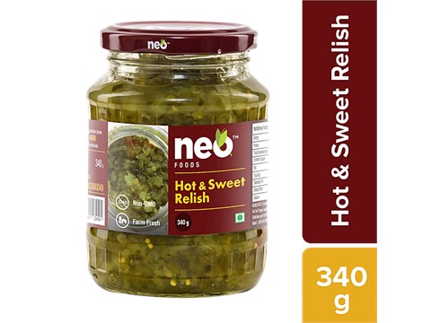 Neo Hot & Sweet Relish Pickle, 340 g
