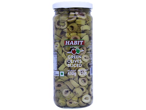 Habit Green Sliced Olives, 430 g