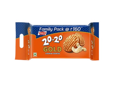 Parle 20-20 Gold Cashew Cookies, 604.8 g
