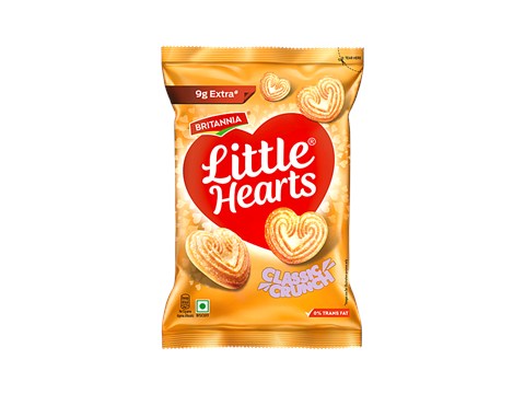 Britannia Little Hearts Classic Crunch Biscuits, 79 g