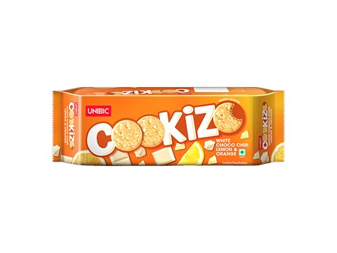 Unibic Cookizo White Choco Chip Lemon & Orange Cookies, 200 g