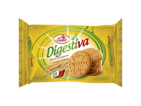 Sunder Digestiva Biscuit - Rich In Fibre, 200 g