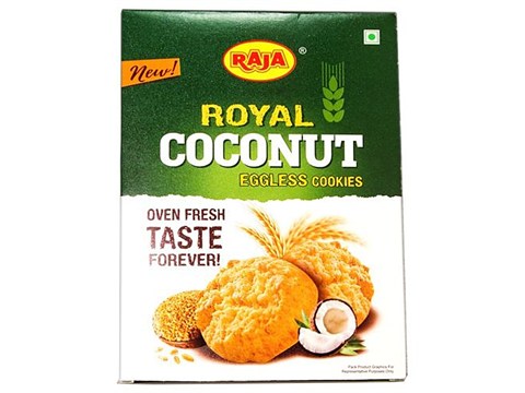 Raja Royal Coconut Eggless Cookies, 100 g