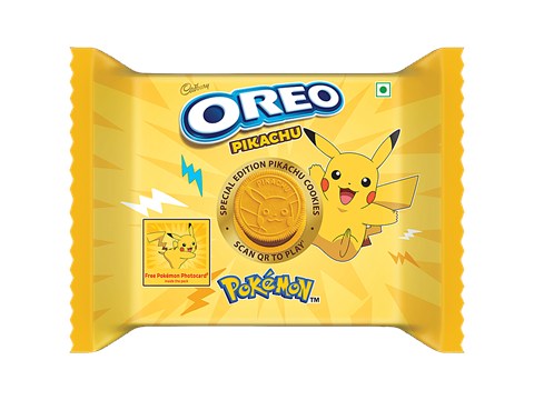 Cadbury Oreo Pikachu Cookies With Choco Creme Flavour Sandwich Biscuit, 275.55 g