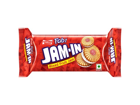 Parle Fab Jam-In Cream Biscuits, 50 g