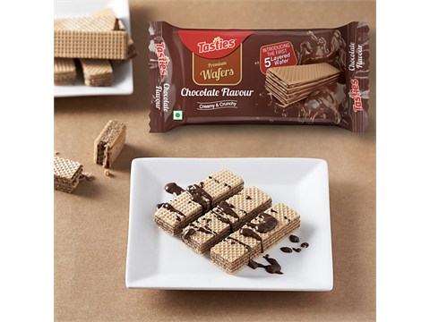 Tasties 5-Layer Wafers - Chocolate, 60 g