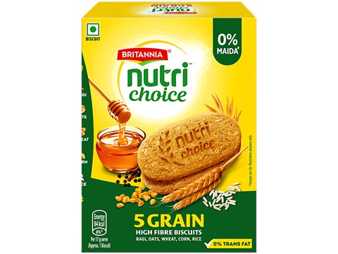 Britannia Nutri Choice 5 Grain Digestive High Fibre Biscuits, 200 g