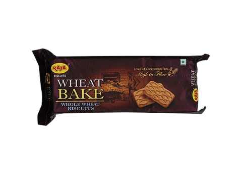 Raja Wheat Bake Whole Wheat Biscuits, 200 g