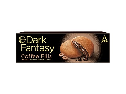 Sunfeast Dark Fantasy Coffee Fills - Original Filled Cookie With Coffee Flavour, Perfect Snack, 69 g