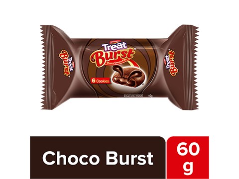 Britannia Treat Burst Choco Creme Fills Cookies, 60 g