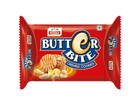 Priyagold Butter Bite Cashew Biscuits, 200 g