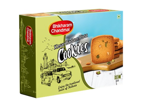 Bhikharam Chandmal Kesar Badam Pista Cookies, 250 g