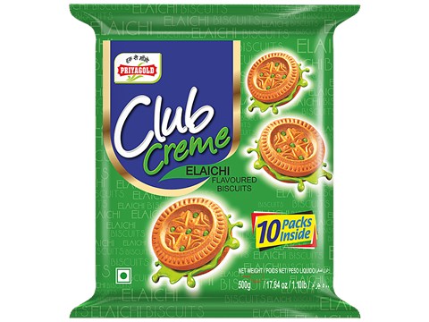 Priyagold Club Creme Sandwich Biscuits - Elaichi, 350 g