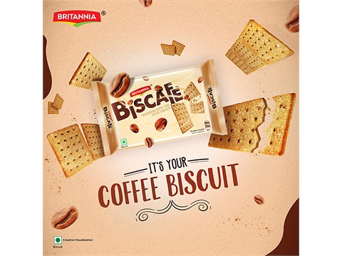 Britannia Biscafe Coffee Cracker, 29.5 g
