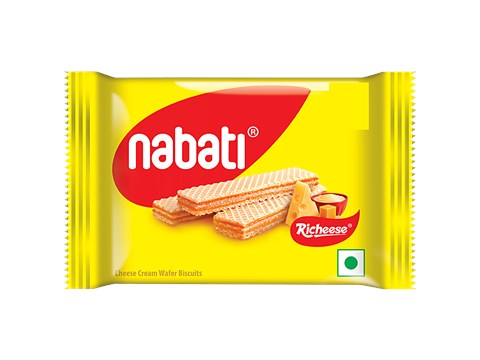 Nabati Richeese Cheese Cream Wafer Biscuits - Crunchy, Crispy, Rich In Vitamin A, 30 g