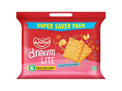 Anmol Dreamlite Biscuits - Salty, Crispy & Buttery, Super Saver Pack, 500 g