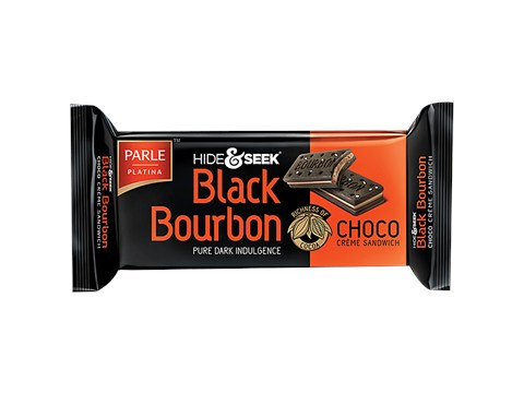 Parle Platina Hide & Seek Black Bourbon Choco Creme Sandwich, 100 g