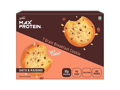 RiteBite Max Protein Oats & Raisins Cookie With No Maida - Healthy Biscuit, 660 g